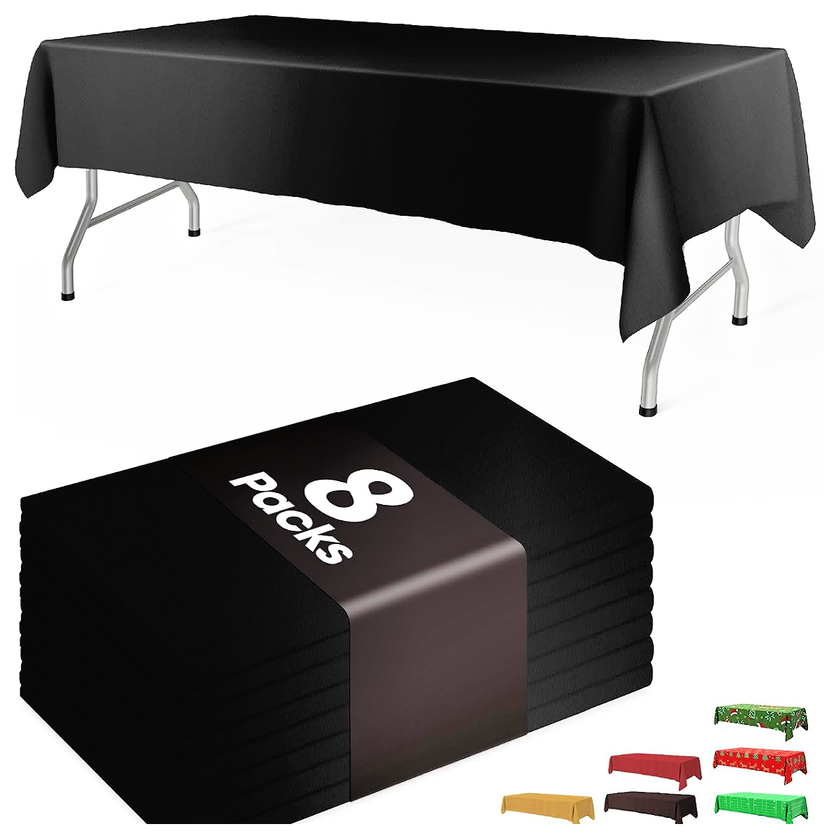 Craft Hacks- black vinyl table cloth with an 8 pack -Kids Activities Blog