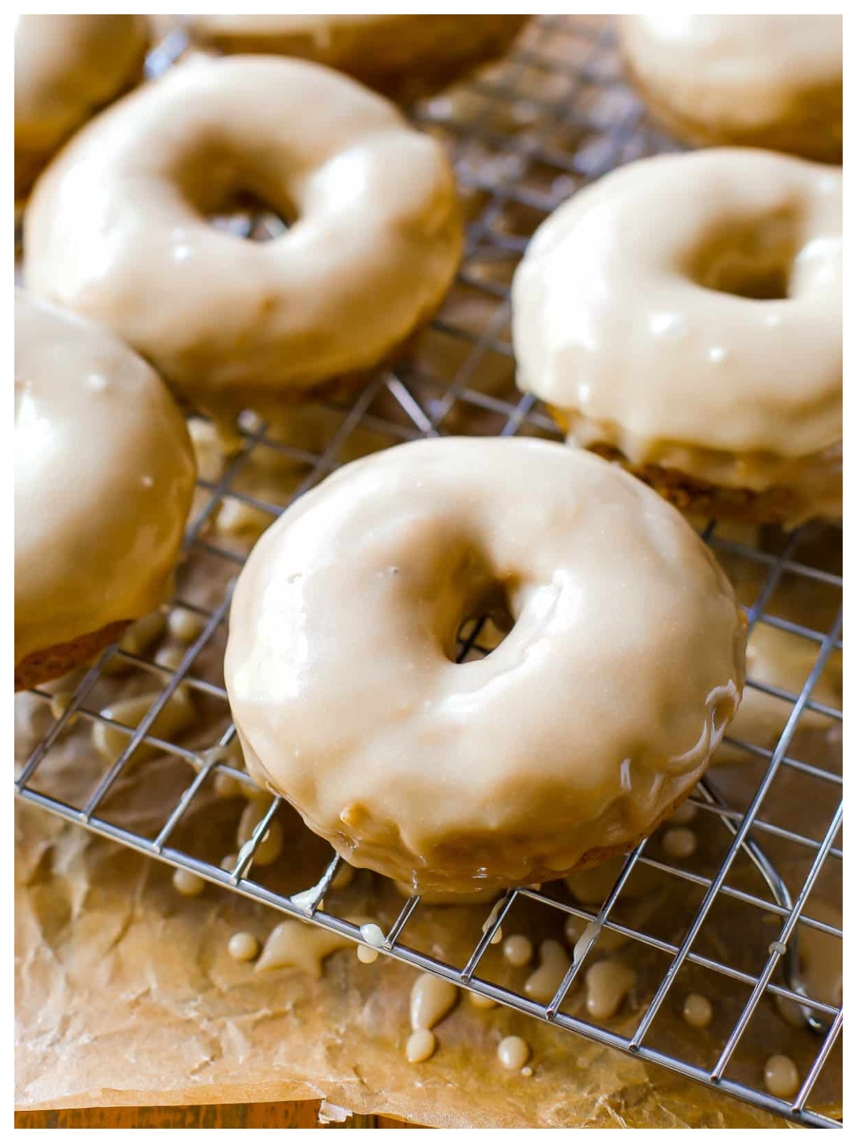 Maple Recipes - donuts on a rack with icing-Kids Activities Blog