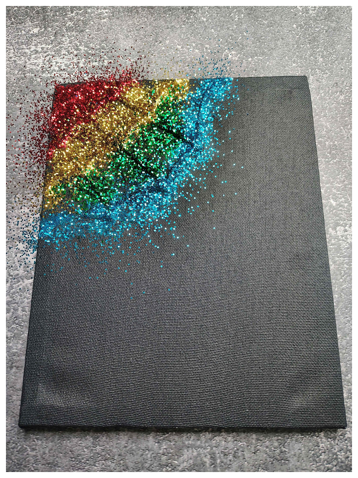 Spider Web Craft- Step 3- Red, gold, green, blue -Kids Activities Blog