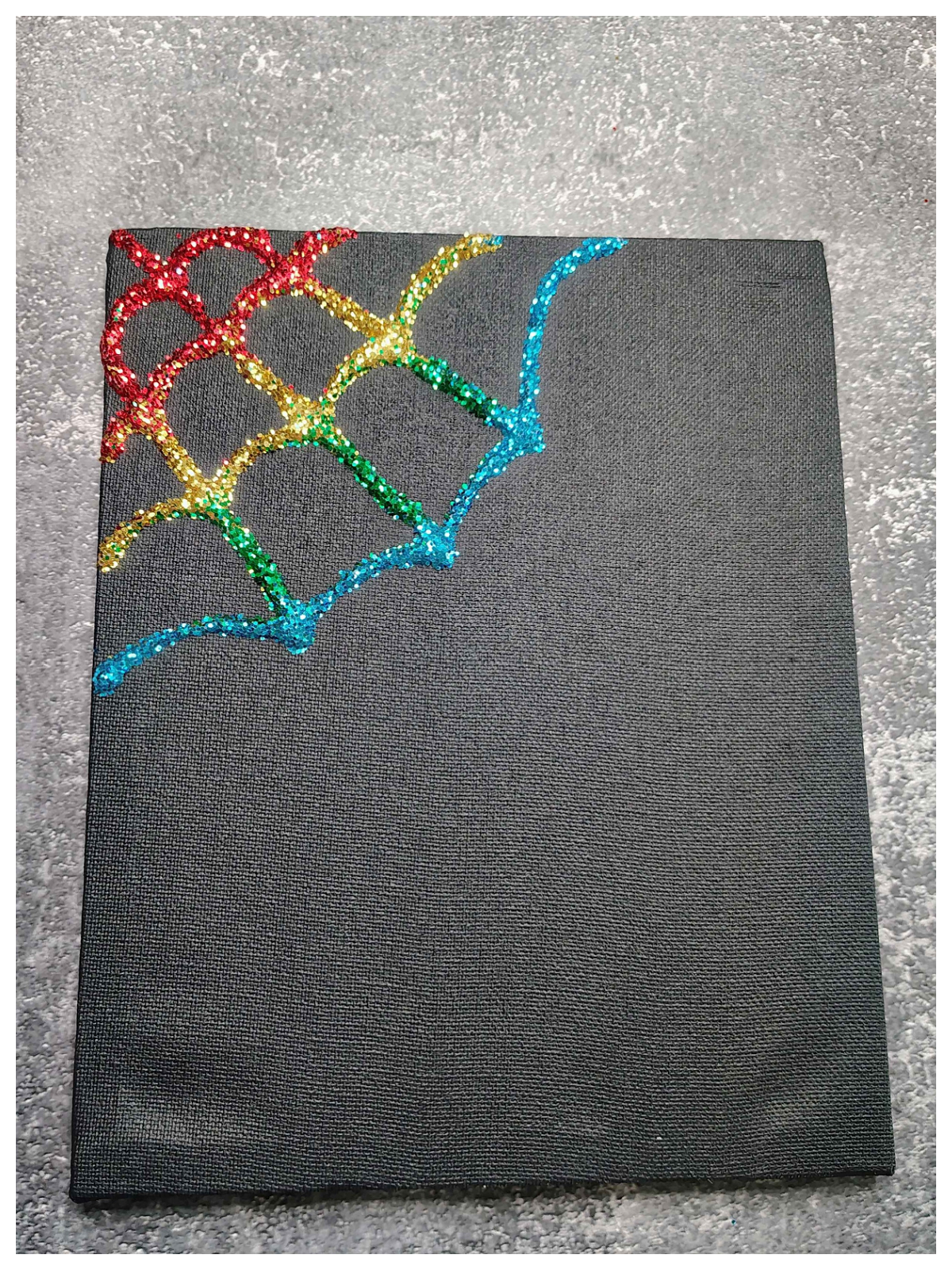 Spider Web Craft- Step 4 - Excess glitter remove-Kids Activities Blog